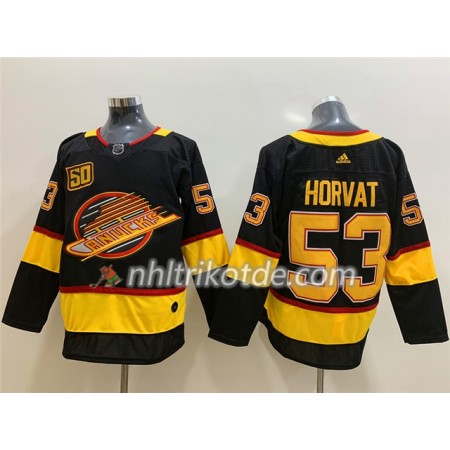 Vancouver Canucks Trikot Bo Horvat 53 Flying Skate 50th Anniversary Adidas 2019-2020 Schwarz Authentic - Herren